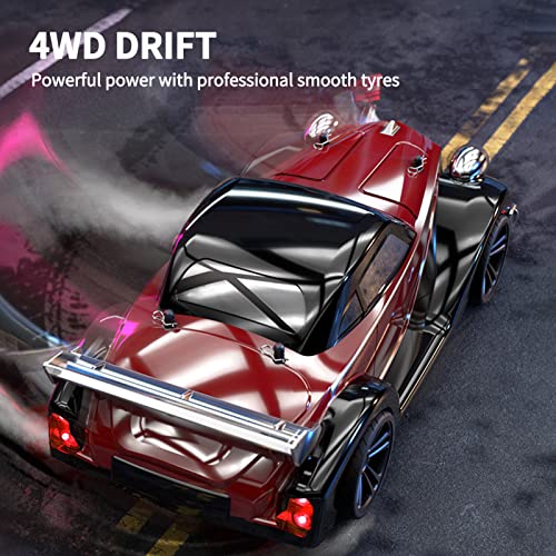 GoolRC RC Drift Car 116 Scale 4WD 35KMH High Speed Remote Control Cars Full Proportional RTR 24GHz RC Racing Car with LED Lights Drifting Tire Racing Sport Toy Car for Teens and Adults - Image 5