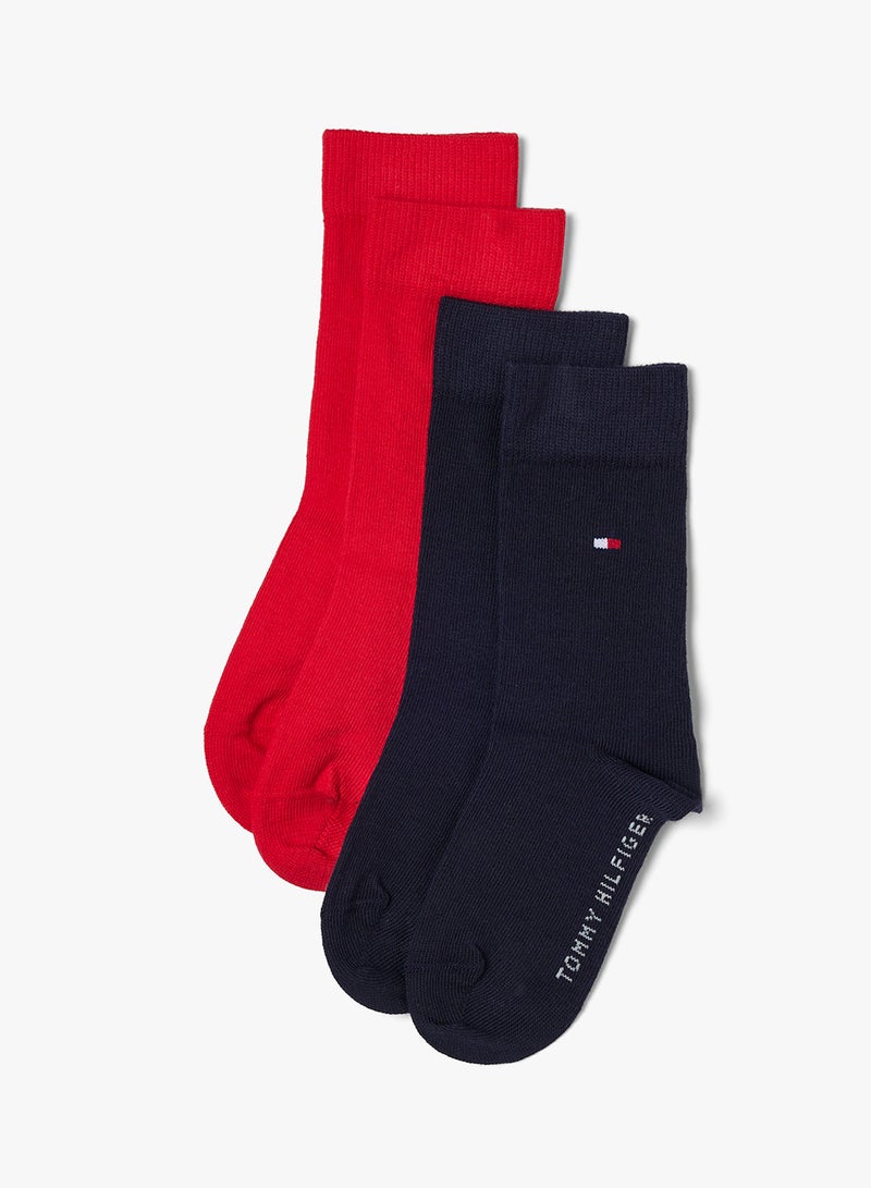 TOMMY HILFIGER 2 Pack Of Kids Crew Socks - Image 1