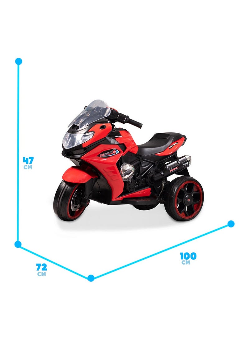 Shelly - Ride-on Motorcycle for Kids - Red - CXD1200 - Image 3
