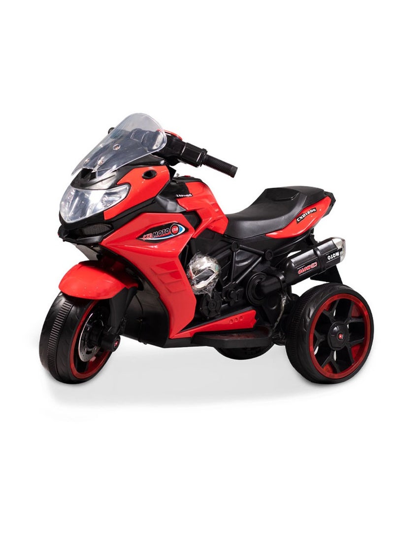 Shelly - Ride-on Motorcycle for Kids - Red - CXD1200 - Image 1