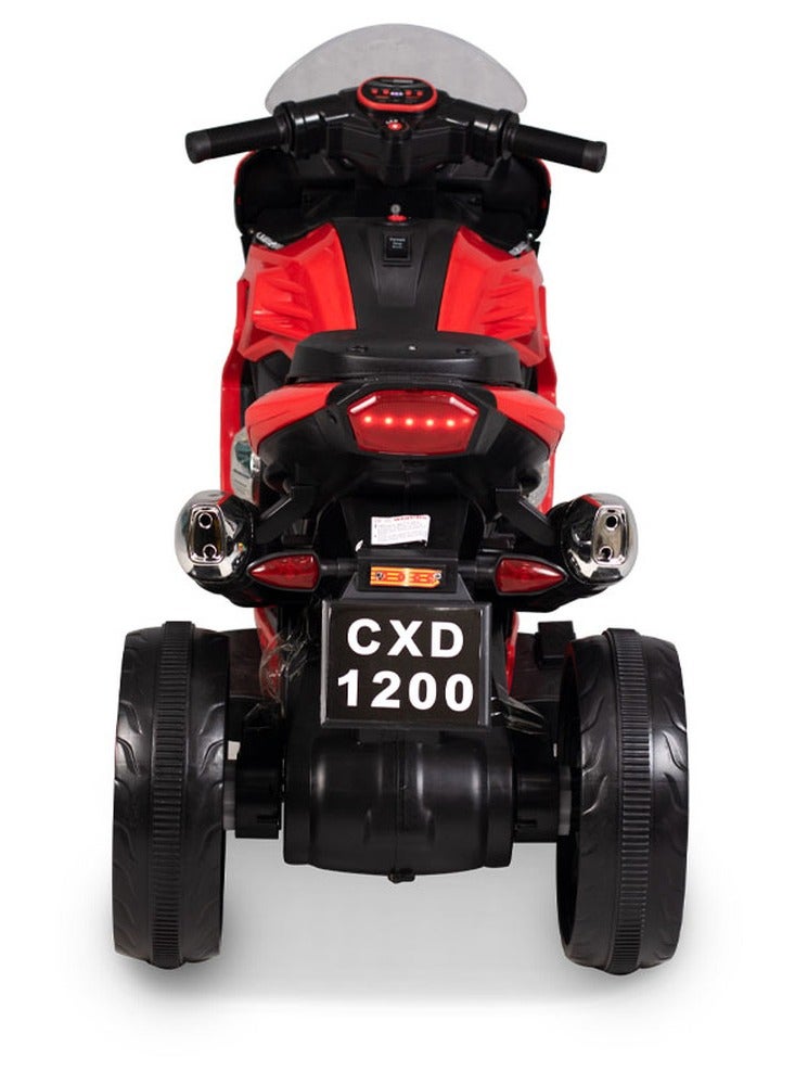Shelly - Ride-on Motorcycle for Kids - Red - CXD1200 - Image 2