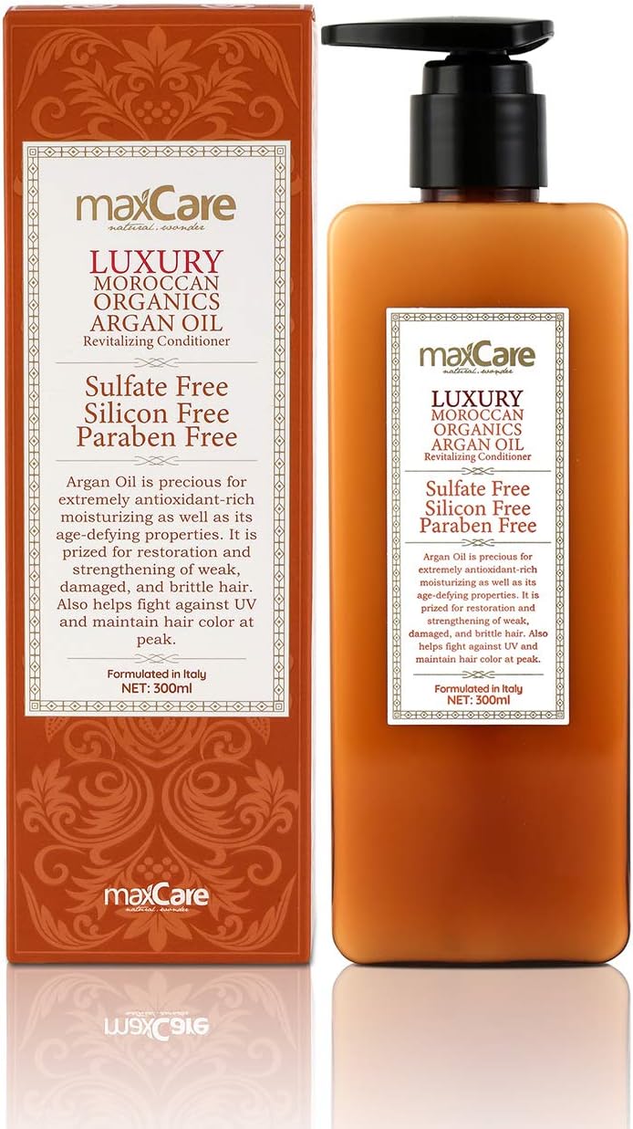 Maxcare Organic Moroccan Argan Oil Hair Conditioner Sulfate Free Best Deep Moisturizing Conditioner for Dry Hair,Repair Damaged Hair,Safe for Color-Treated Hair,Men and Women - Image 3