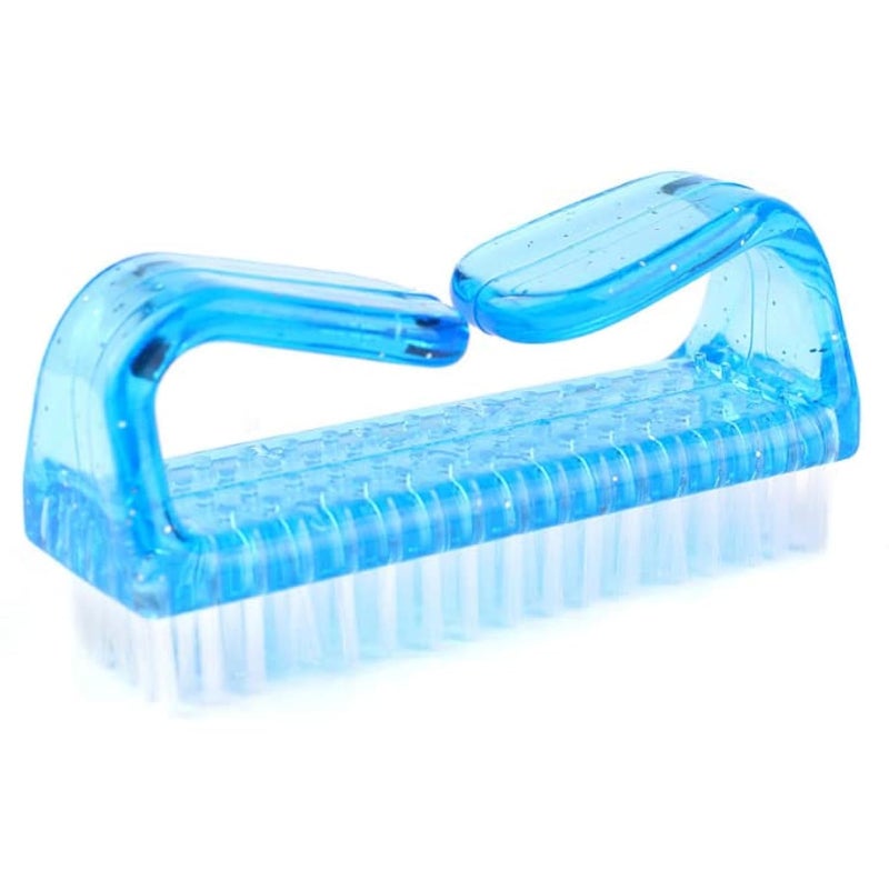 3Pcs Different Kinds of Fingernail brush with Plastic Handle Nail brush for cleaning Fingernails - Easy to use Nail Scrub brush - Nail Cleaner Nail brushes for Hands Feet(blue)