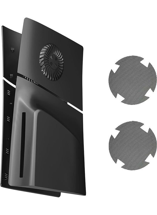 VINSOC PS5 Slim Cover Disc Edition with Cooling Vent and Dust Filter, Face Plate Console Cover Plates ABS Dustproof Replacement Side Shell for PS5 Slim Accessories Case Black - Image 5