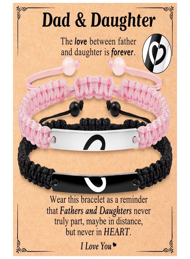 CXLDTE Gifts for Daughter from Dad, Father Dad Daughter Bracelets Birthday Baptism Father's Day Easter Basket Stuffers Valentines Day Graduation Gifts for Teens Teenage Teen Girls Kids - Image 1