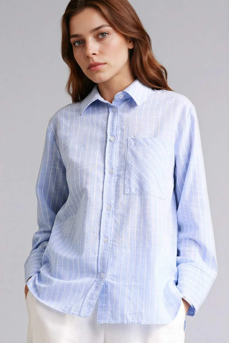 ديفاكتو Relax Fit Long Sleeve Tunic