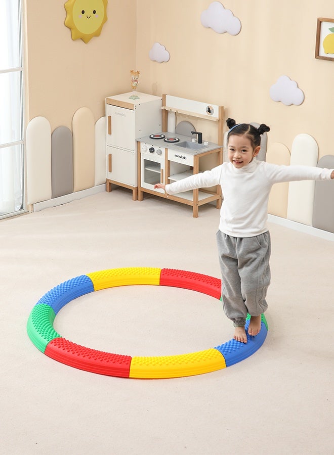 JSAITOYS SIT12403 Multi-colour Educational Toys 6pcs Balance Beam Obstacle Course Set for Kindergarten - Image 1