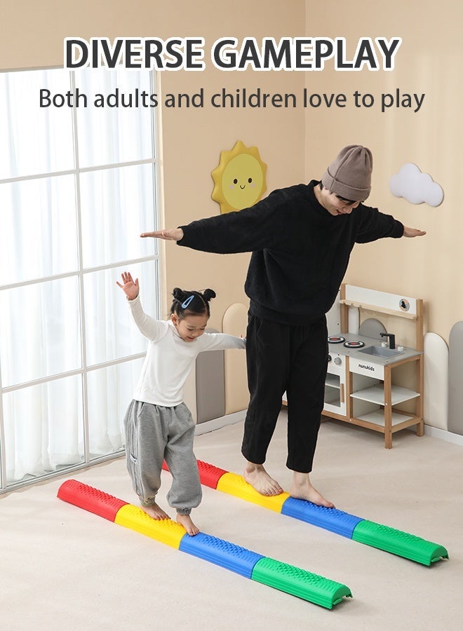 JSAITOYS SIT12403 Multi-colour Educational Toys 6pcs Balance Beam Obstacle Course Set for Kindergarten - Image 3