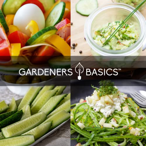 Gardeners Basics, Cucumber Seeds for Planting Outdoors 8 Variety Pack Burpless Tendergreen, Beit Alpha, Marketmore 76, Armenian, Boston Pickling, Lemon, Spacemaster, Straight Eight Veggie Seeds - Image 4