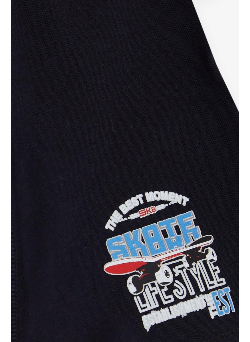 Katamino Boy Boxer Skateboard Printed 9-10, Navy Blue  - Image 4