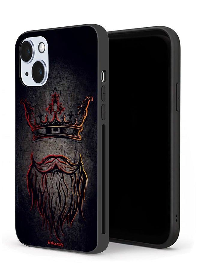 Tolwak Apple iPhone 14 Plus Protective Case King Artwork - Image 1