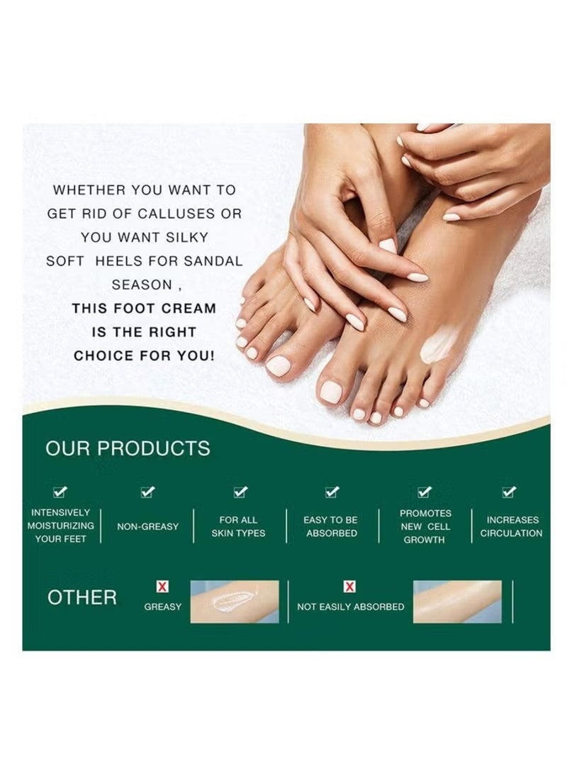 ISSUWEN Hand and Foot Care 42% Urea Cream Intensive Moisturizes & Softens Skin Callus Remover Hand & Foot Cream for Dry Cracked Heels Elbows 100 g - Image 3