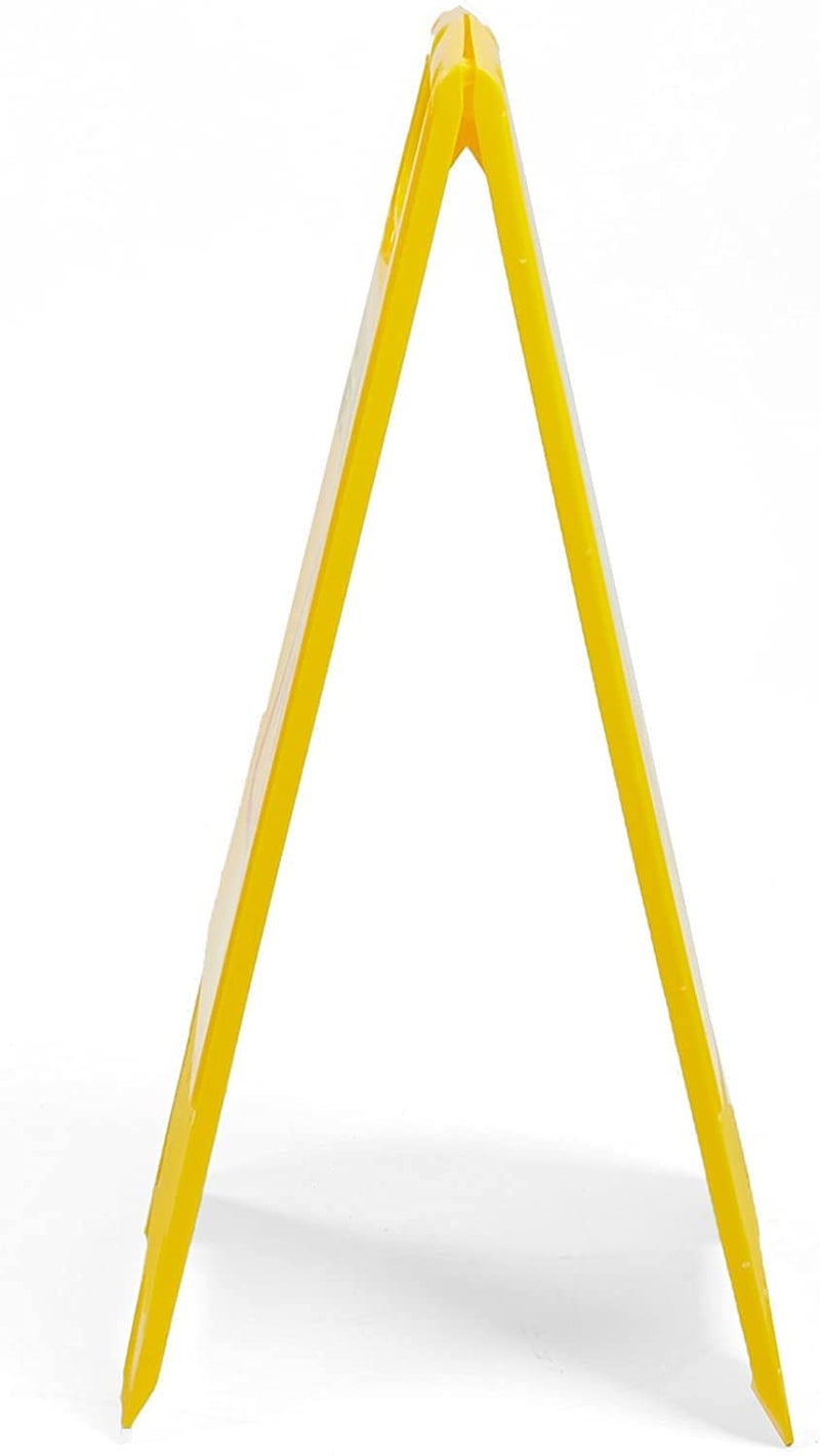 TARGET HYGIENE Caution Sign Board Plastic Caution Cleaning in Progress Standing Board (Yellow) - Image 5