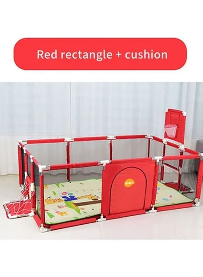 Playpen With Net With Stainless Steel Frame And Safety Net For Safe Fun Time 230x122x107cm - Image 3