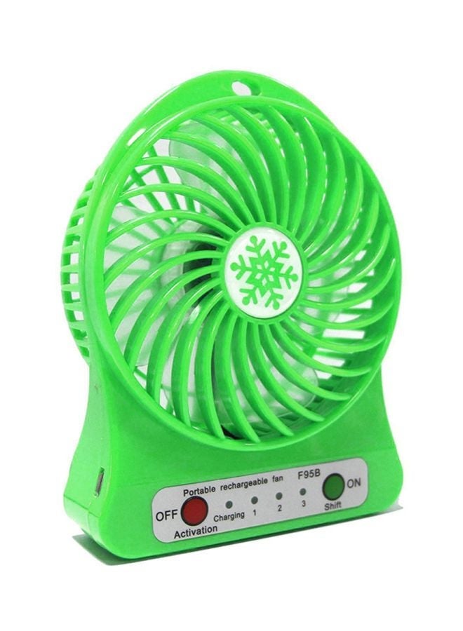 NIBEMINENT USB Mini Desk Fan 16x4x11centimeter Green  - Image 2
