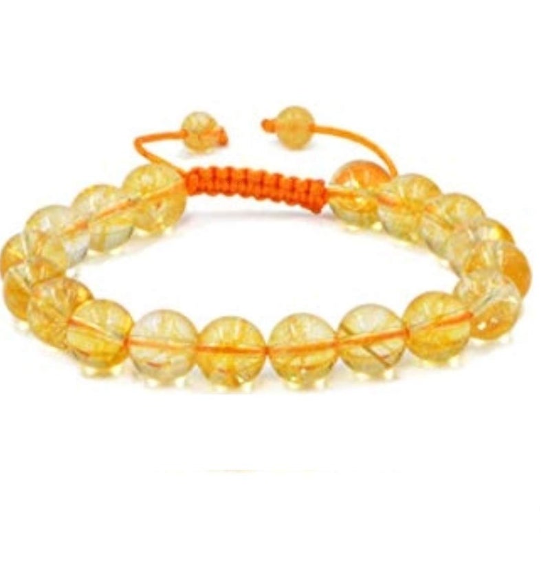 DHYANARSH Laboratory Certified Citrine Stone Bracelet with Size Adjustable Thread for Men and Women Unisex - Image 2
