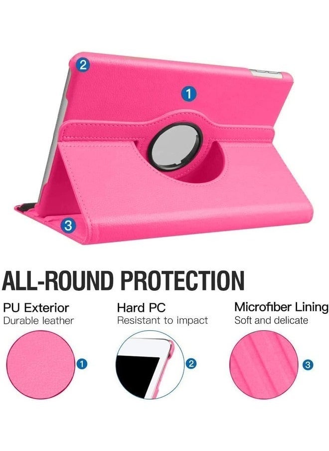 ELTRAZONE Galaxy Tab A9 Case - 360° Rotatable Tablet Cover for Samsung Galaxy Tab A9 8.7 Inch (2023, SM-X200/SM-X205/SM-X207) - PU Leather Protective Cover with Auto Wake/Sleep - Pink - Image 2