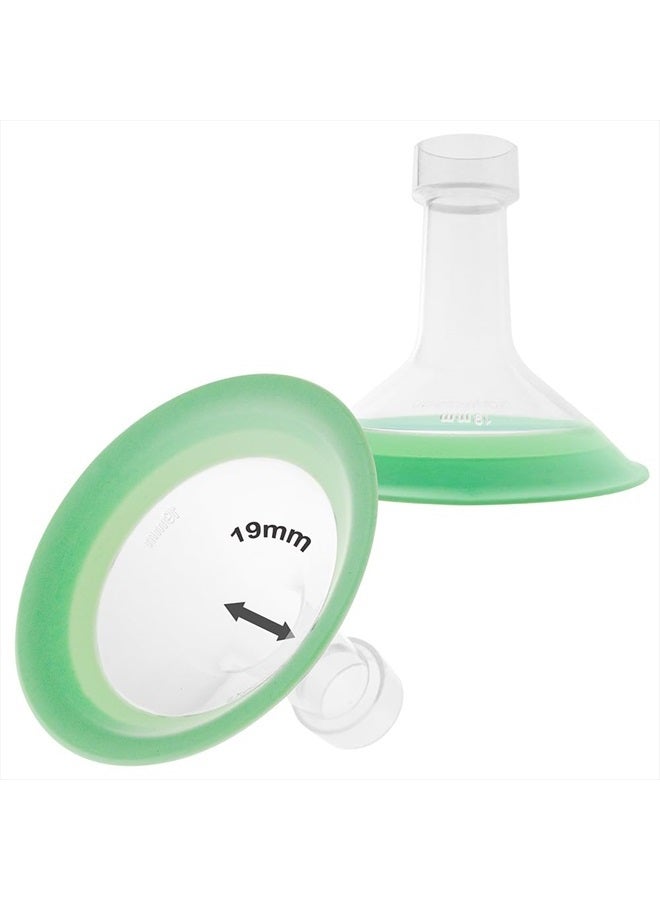 NENESUPPLY فلانجات نينسوبلاي 19 مم متوافقة مع قطع مضخة الثدي ميديلا بديل 19 مم لملحقات ميديلا. تعمل مع قطع مضخة في ستايل وقطع سيمفوني وقطع سوينغ ماكسي وهارموني وبيرسونال فيت فليكس. - Image 1