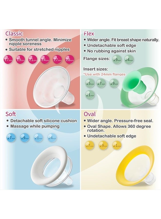 NENESUPPLY فلانجات نينسوبلاي 19 مم متوافقة مع قطع مضخة الثدي ميديلا بديل 19 مم لملحقات ميديلا. تعمل مع قطع مضخة في ستايل وقطع سيمفوني وقطع سوينغ ماكسي وهارموني وبيرسونال فيت فليكس. - Image 5