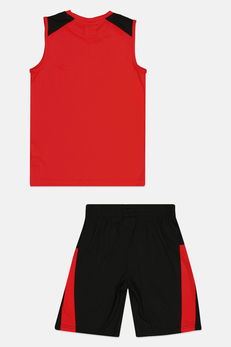 PUMA ملابس رياضية للأطفال الأولاد 2 قطعة تناسب التدريب قميص وشورت مجموعة، متعدد الألوان - Image 3