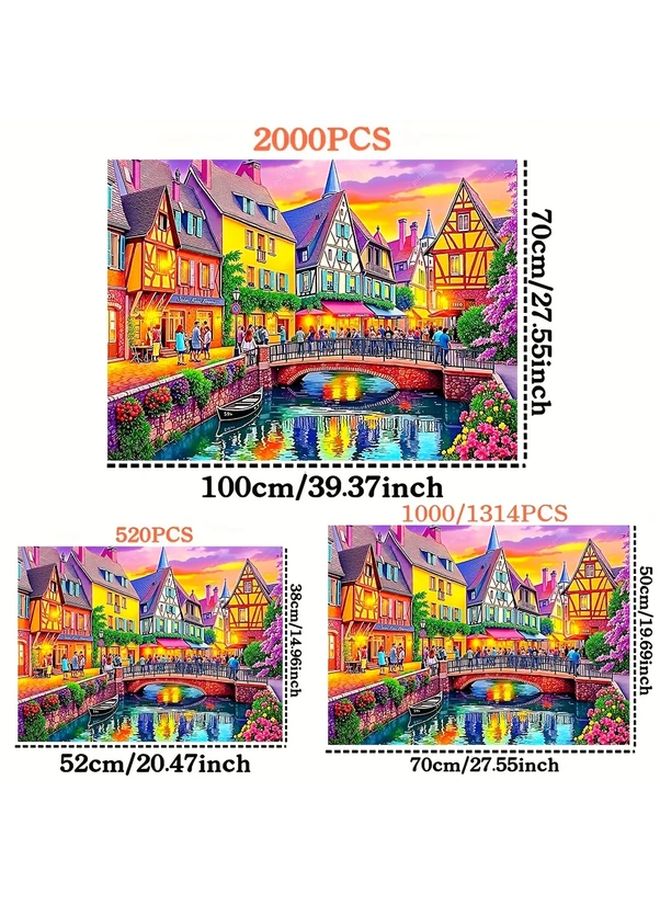 YF3200 Jigsaw Puzzles For Adults 27.55x19.69 Inch 1314 Pieces Home Decor Gift - Image 3