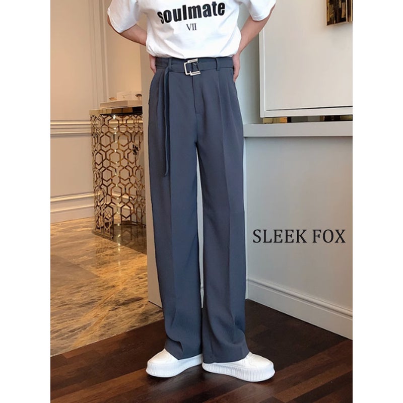 Summer Casual Thin Trousers Men'S Straight Loose White Suit Pants Japanese-Style Dosing Casual Trendy Suit Pants - Image 3