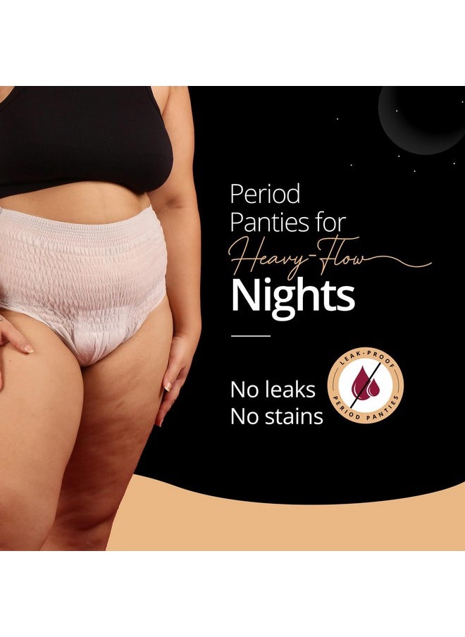 CARMESI Disposable Period Panties For Women - Pack Of 4 (S-M) | 360° Protection For Super Heavy Flow | Leak Proof & No Rashes | Maternity Panties | All Night Protection | Ultra Absorbent Core  - Image 3