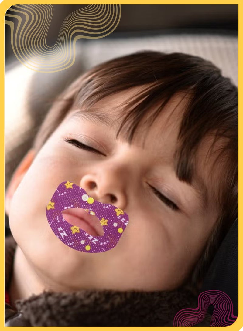 She&Little 30Pcs Kids Sleep Strips - Gentle Mouth Tape for Anti-Snoring, Nose Breathing Improvement, and Better Night Sleep - Image 2