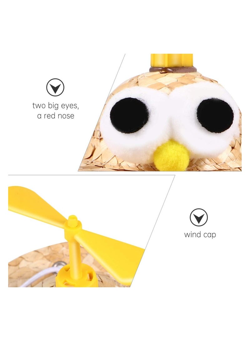 A.M Creative Cute Pet Straw Hat with Adjustable Rope & Metal Spring Pet Sombrero Hat Cat Straw Hat Dog Sun Cap for Summer and Outdoor - Image 5