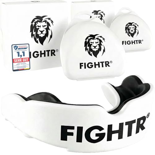 FIGHTR Premium Mouth Guard for Excellent Breathing Easy to fit Sports Mouth Guard for Boxing MMA Football Lacrosse Hockey and Other Sports incl hygienic Box - Image 1