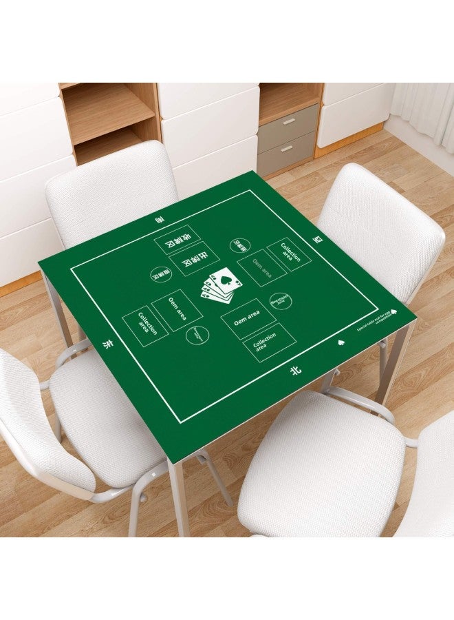 Egg Table Mat Chess Room Rubber Padded Lock Edge Wear-resistant Non-slip Square Mat Special Tablecloth Poker Mat Manufacturers Batch-Colors:1000*1000-Pattern:Egg 7-Green  - Image 1