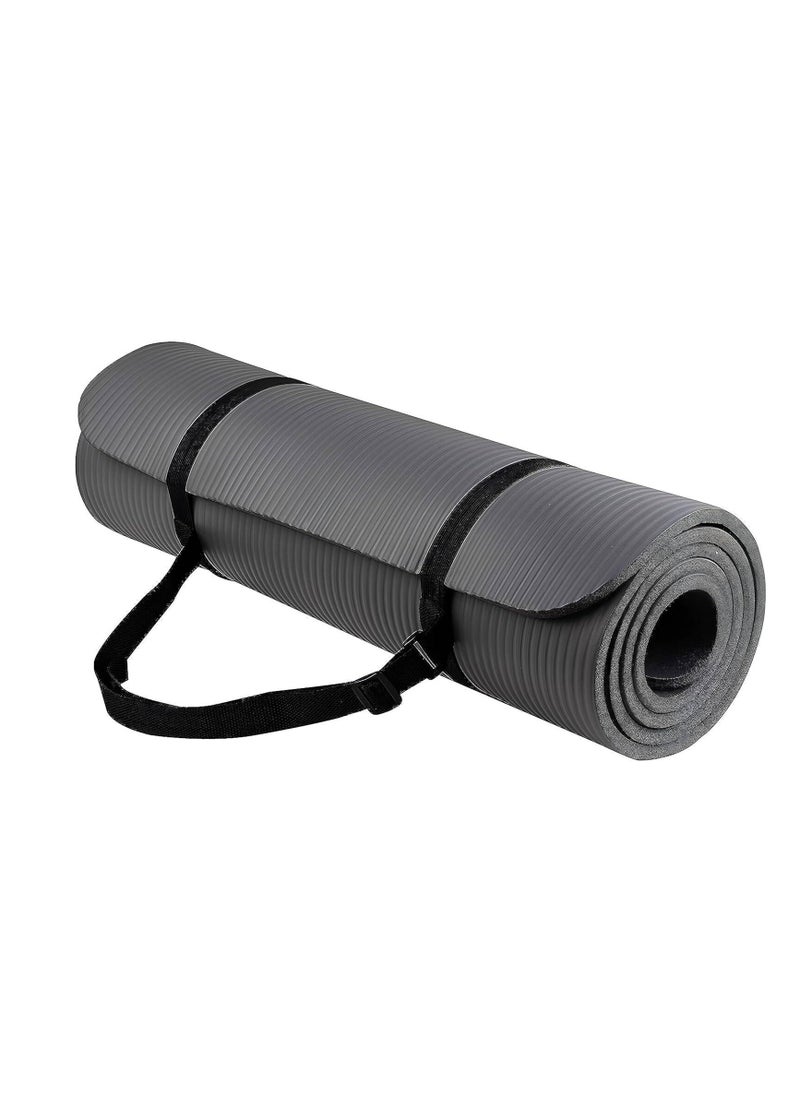 Spall Yoga Mat Non Slip,Yoga Mat with Strap Included 10mm Thick Exercise Mat Yoga and Many Other Home Workouts  - Image 2