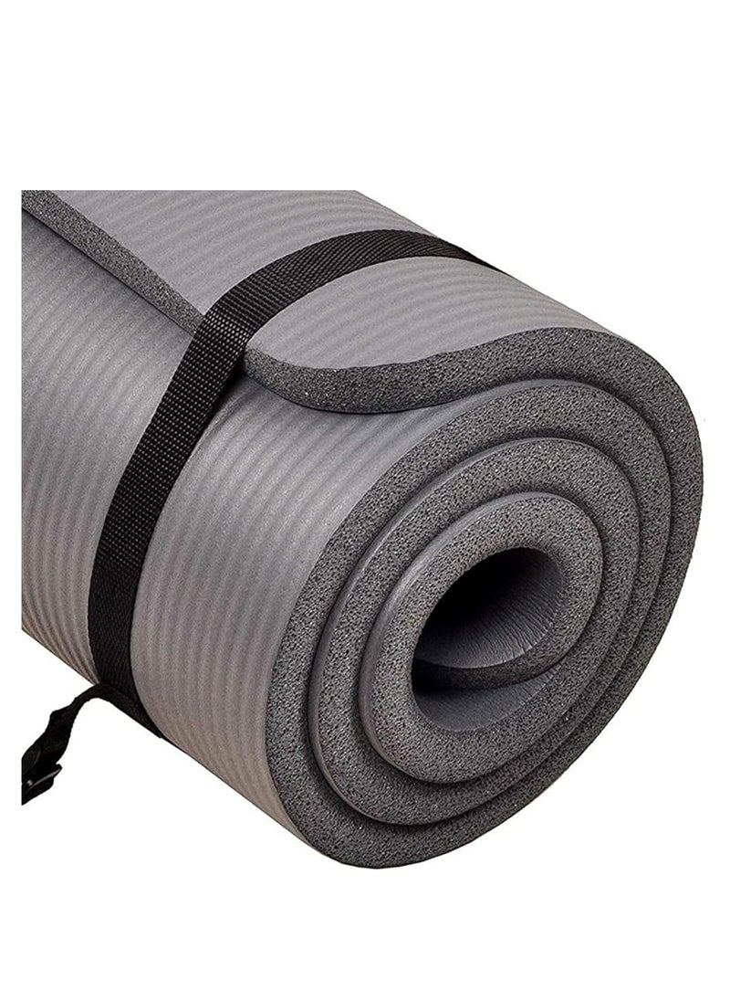 Spall Yoga Mat Non Slip,Yoga Mat with Strap Included 10mm Thick Exercise Mat Yoga and Many Other Home Workouts  - Image 4