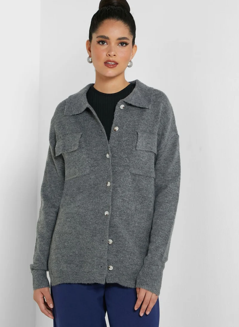 Missguided Button Down Cardigan