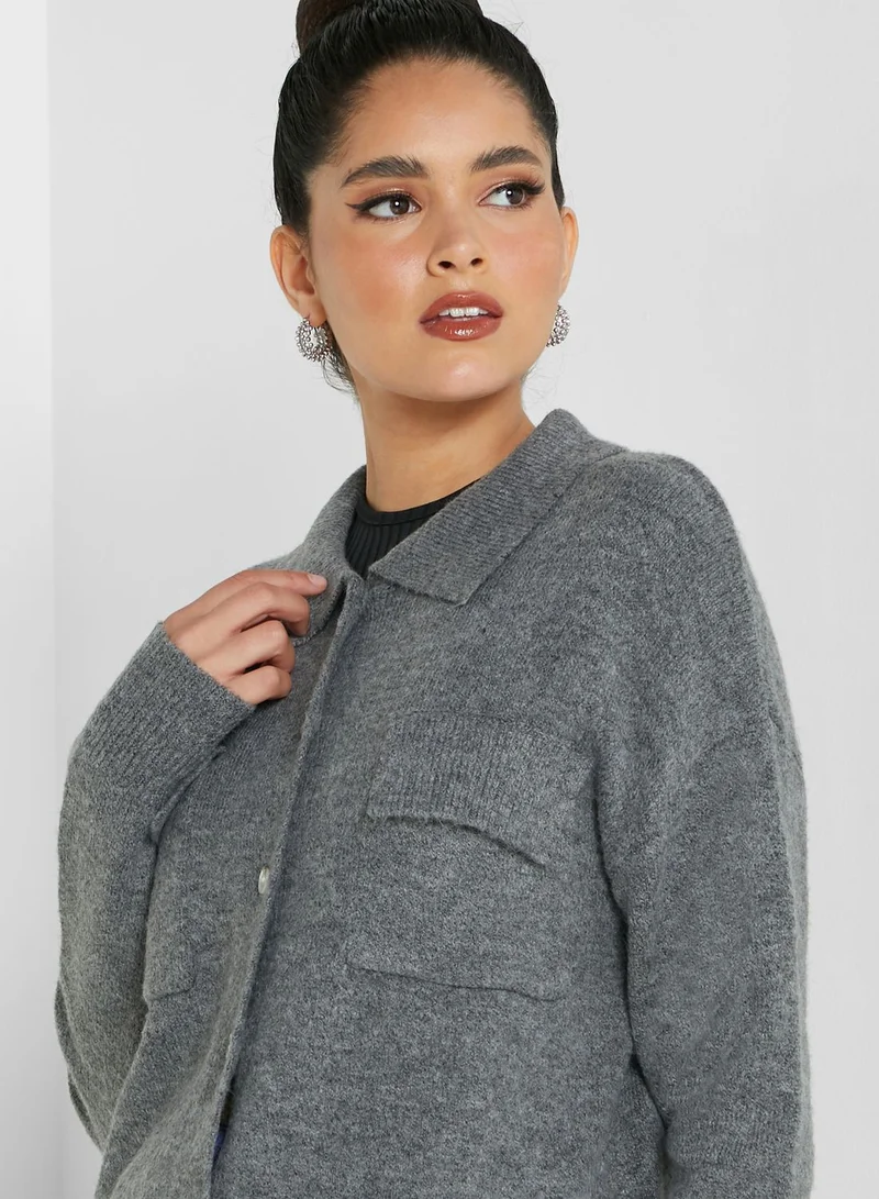 Missguided Button Down Cardigan