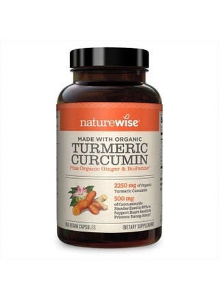 Curcumin Turmeric 2250mg | 95% Curcuminoids & BioPerine Black Pepper Extract | Advanced Absorption for Joint Support [2 Month Supply - 180 Count] - pzsku/Z827B80A95B47263ABFF8Z/45/_/1689268814/ac9937bf-fcb7-4089-b4a1-3e5f2d6589c2