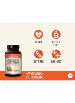 NatureWise Curcumin Turmeric 2250mg | 95% Curcuminoids & BioPerine Black Pepper Extract | Advanced Absorption for Joint Support [2 Month Supply - 180 Count]  - Image 4