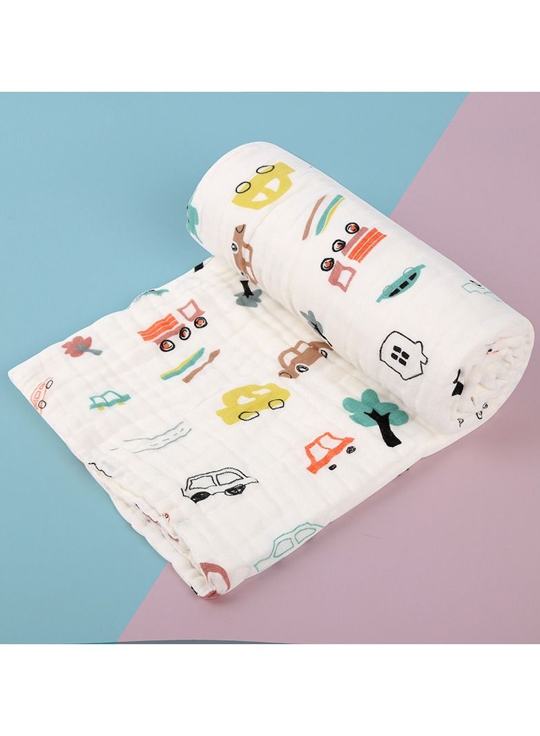 منشفة حمام مطبوعة كرتونية من القطن النقي