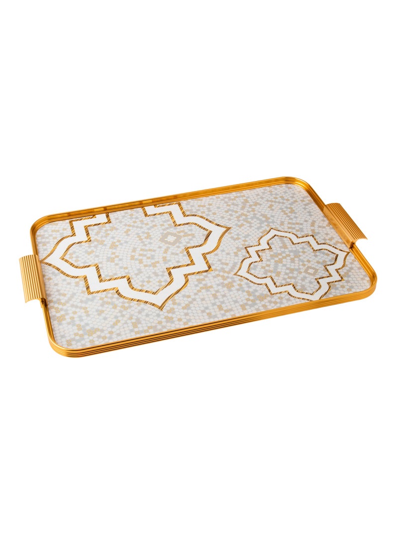 Elegant decorative tray made of porcelain in gold - pzsku/Z827B93300618E750A96EZ/45/_/1718272840/9e246174-8e7d-4a61-a7f8-e30c8723070f