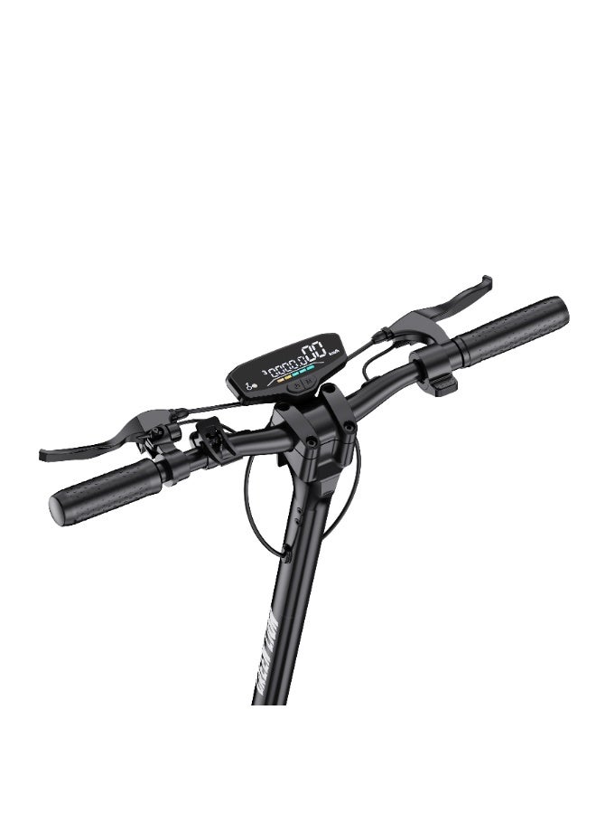 GREEN LION GBK-300 Foldable Electric Scooter with 100kg Load Capacity / 35 km/h Speed / Long Live Rechargeable Battery / 10 inch Wheel / 3 Levels Gear / Pedestrian Mode - Black - Image 2