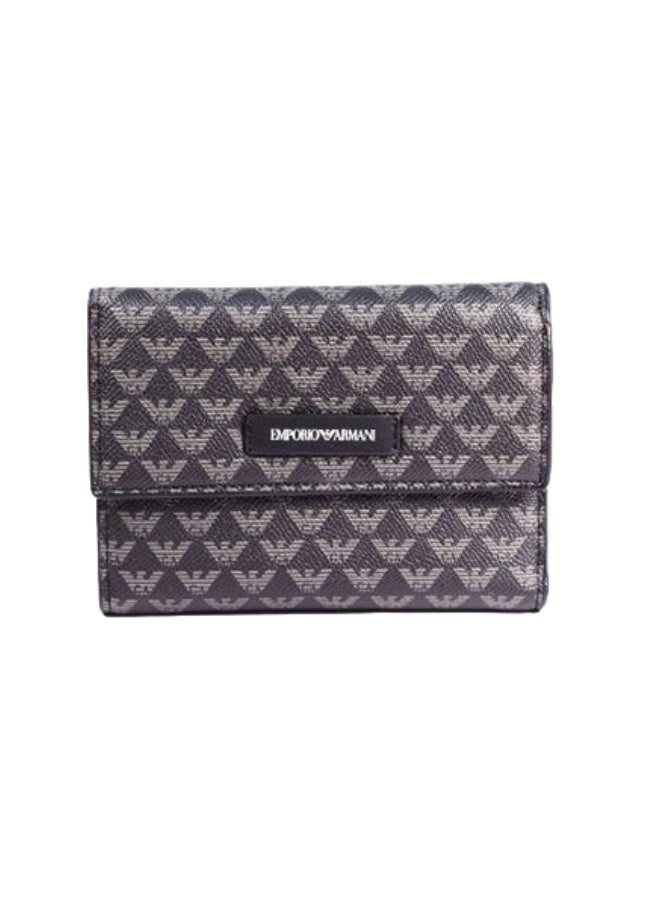محفظة نسائية من إمبوريو أرماني مصنوعة من الجلد باللون الاسود - Image 1