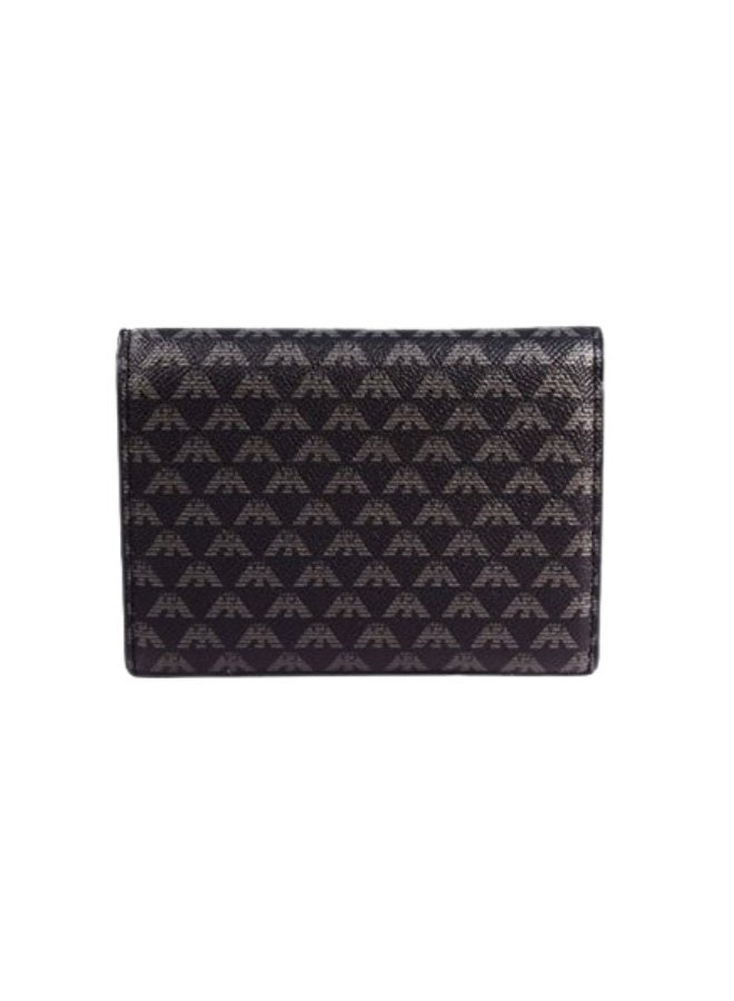 محفظة نسائية من إمبوريو أرماني مصنوعة من الجلد باللون الاسود - Image 4