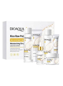 BIOAQUA Bioaqua (Original) 6 In 1 Skincare Set Gift Box Rice Raw Pulp Moisturizing Hydrating Skin Rejuvenation  - Image 1