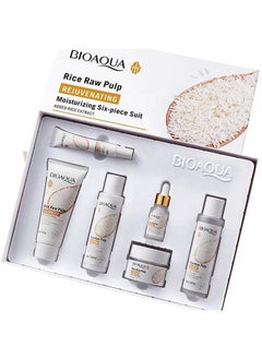 BIOAQUA Bioaqua (Original) 6 In 1 Skincare Set Gift Box Rice Raw Pulp Moisturizing Hydrating Skin Rejuvenation  - Image 3