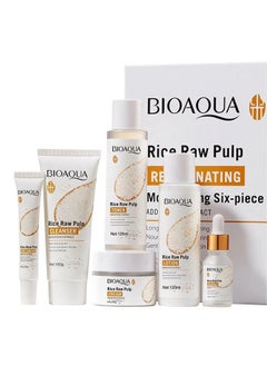 BIOAQUA Bioaqua (Original) 6 In 1 Skincare Set Gift Box Rice Raw Pulp Moisturizing Hydrating Skin Rejuvenation  - Image 4