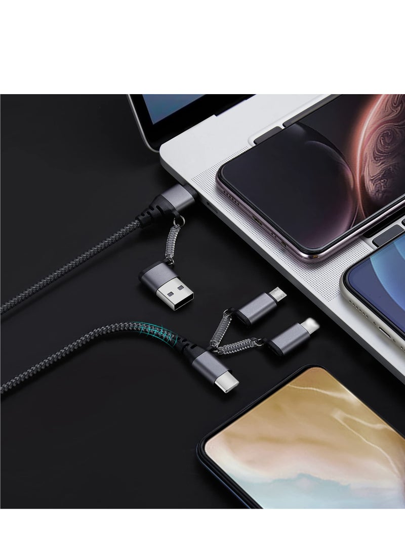 KASTWAVE Fast Charging Cable,USB C PD 60W 3A Data Sync Nylon Braided Cord USB A/C to Type C/Micro/for iPhone Adapter, MAKINGTEC QC Charging Cable for iPhone Laptop Tablet Phone Galaxy Huawei HTC LG - Image 4
