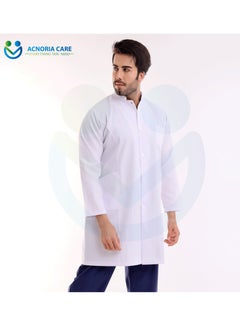 ACNORIA CARE Men's Short Medical Lab Coat For Doctors Nurses And Hospital Workers Comfortable And Elegant - From Acnoria Care - Size M  - Image 1