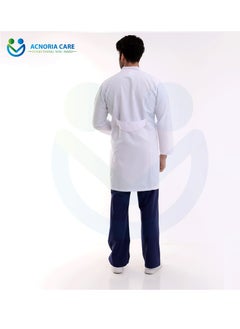 ACNORIA CARE Men's Short Medical Lab Coat For Doctors Nurses And Hospital Workers Comfortable And Elegant - From Acnoria Care - Size M  - Image 3