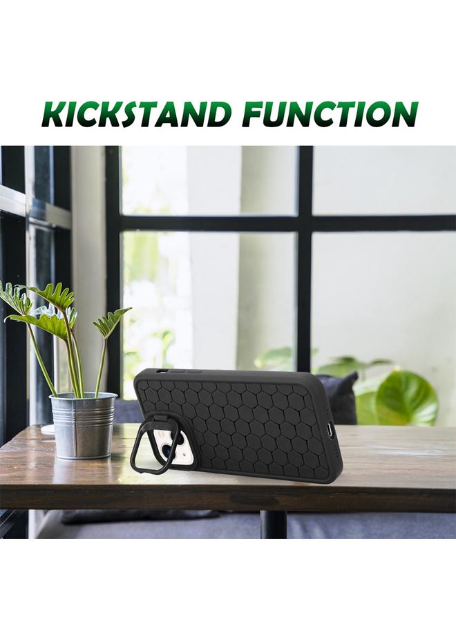 S-TOP Case For iPhone 15 Plus Honeycomb Radiating Lens Holder TPU Phone Case - Image 3