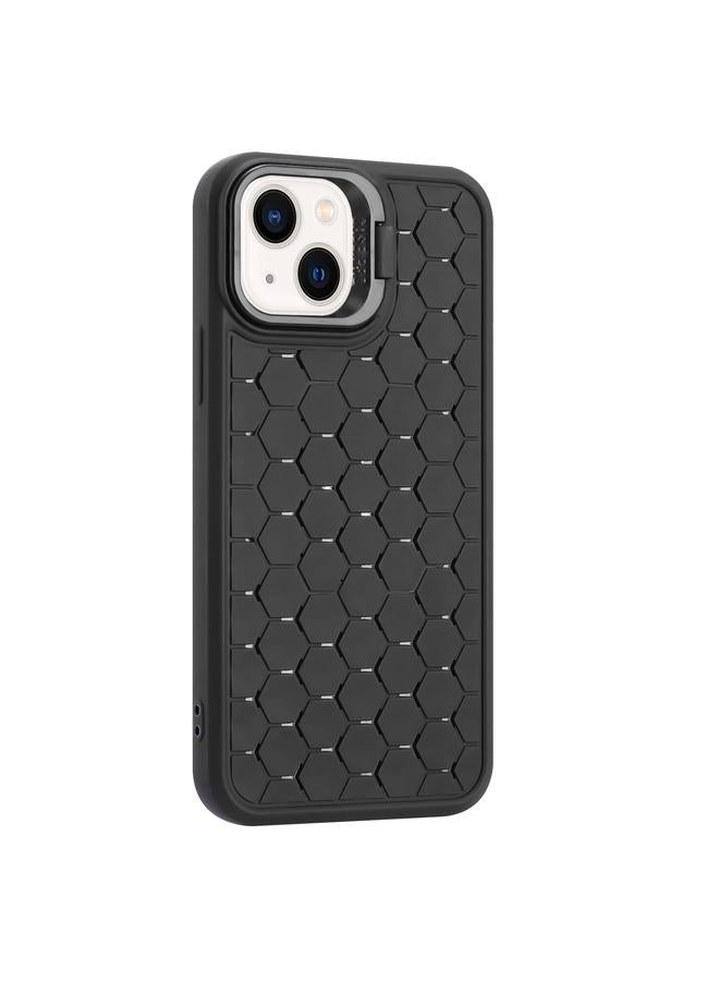 S-TOP Case For iPhone 15 Plus Honeycomb Radiating Lens Holder TPU Phone Case - Image 4